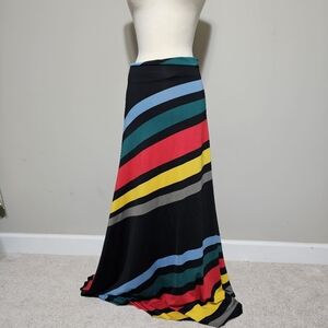 Fire Los Angeles Striped Maxi Skirt Medium